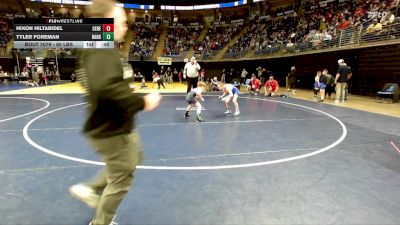 60 lbs Round Of 32 - Hixon Hiltabidel, General McLane vs Tyler Foreman, Bangor