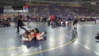 180 lbs Semis & 3rd Wb (16 Team) - Kylie Welker, Iowa vs Jael Miller, North Central College