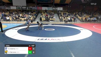 133 lbs Dual - Brayden Adams, Presbyterian vs Dom Serrano, Northern Colorado