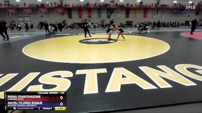 103 lbs Cons. Round 2 - Mana Chanthasone, Chadron State vs Nayeli Flores Roque, Eastern Oregon University