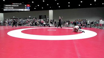 106 lbs 1st Place Match - Onofre Gonzales, CO vs Nick Payne, TX
