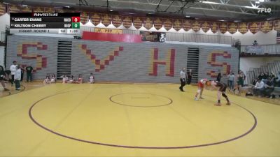 132 lbs Champ. Round 1 - Carter Evans, Natrona County vs Keltson Cherry, Rock Springs