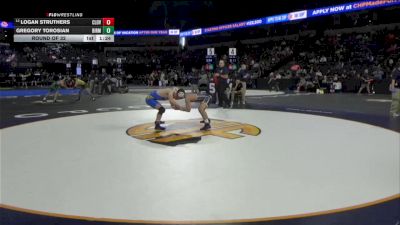 150 lbs Round Of 32 - Logan Struthers, Clovis (CS) vs Gregory Torosian, Birmingham (LA)