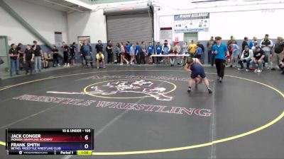105 lbs Cons. Round 1 - Jack Conger, Pioneer Grappling Academy vs Frank Smith, Bethel Freestyle Wrestling Club