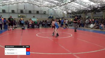 55 kg Consi Of 8 #1 - Nash Singelton, Roseburg Mat Club vs Sean Thompson, MWC Wrestling Academy