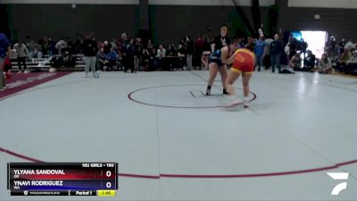 190 lbs Round 2 - Ylyana Sandoval, OR vs Ynavi Rodriguez, WA