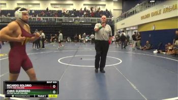 141 lbs 1st Place Match - Chris Guerrero, Victor Valley College vs Ricardo Solorio, Santa Ana College