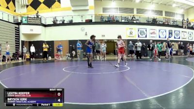 110 lbs Champ. Round 1 - Lextin Keefer, Snider Wrestling Club vs Bryson Kirk, Warren Wrestling Academy