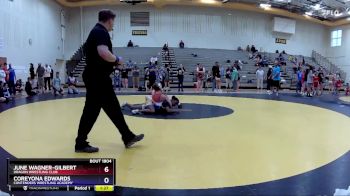 136 lbs Round 1 - June Wagner-Gilbert, Dragon Wrestling Club vs Coreyona Edwards, Contenders Wrestling Academy