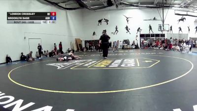 160B Champ. Round 2 - London Crossley, Rochester University vs Brooklyn Sage, Albion University