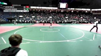 50 lbs Champ. Round 1 - Lucas Wells, CWA1 vs Richard Widman, EWO3