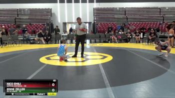 85 lbs Round 3 (8 Team) - Nico Emili, Gotcha National vs Eddie Zeller, PA Alliance