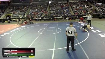 126 lbs Quarterfinal - Patrick Dowty, Indian Creek vs Dominic Brown, Center Grove