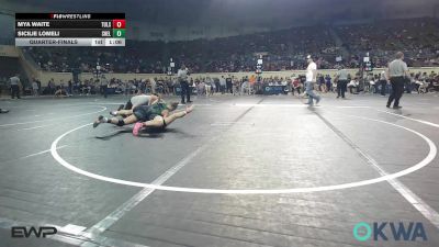 102 lbs Quarterfinal - Mya Waite, Tulsa Blue T Panthers vs Sicilie Lomeli, Shelton Wrestling Academy