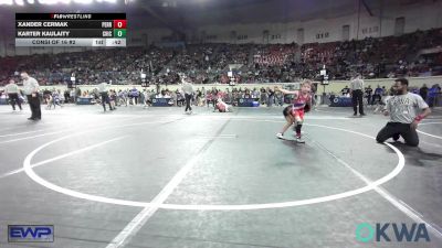 52 lbs Consi Of 16 #2 - Xander Cermak, Perry Wrestling Academy vs Karter Kaulaity, Chickasha Wrestling