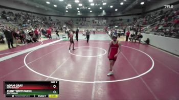 138 lbs 5th Place Match - Clint Wirthwein, Southridge vs Adam Gray, North Posey