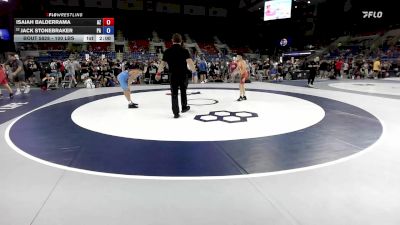 100 lbs Champ. Rd Of 64 - Isaiah Balderrama, AZ vs Jack Stonebraker, PA