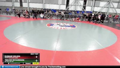 110 lbs Cons. Semi - Gunnar Wilson, Salem Elite Mat Club vs Trevor Richardson, UP Outlaw WC