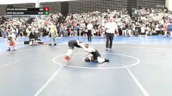 85-I lbs Quarterfinal - Dylan Silkowski, All I See Is Gold Academy vs Vito Naljayan, Mat Assassins
