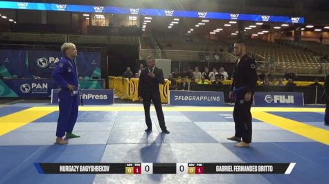 Gabriel Fernandes Britto vs Nurgazy Bagyshbekov 2025 Pan Jiu Jitsu IBJJF Championship