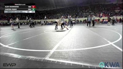 120 lbs 5th Place - Alex Rodriguez, Tonkawa Takedown Club vs Carter Perry, Choctaw Ironman Youth Wrestling