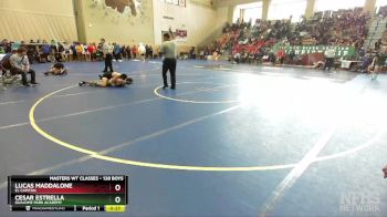 128 Boys Cons. Round 2 - Lucas Maddalone, El Capitan vs Cesar Estrella, Guajome Park Academy