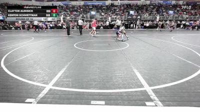 53 lbs Round Of 16 - Clayton Aleksick, King Select Wrestling vs Kenton Schwettman, Badlands Elite