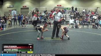 60 lbs Quarterfinal - John Sturgeon, Grandville Wrestling Club vs Anthony Quiroz, Region Wrestling Academy