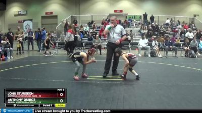 60 lbs Quarterfinal - John Sturgeon, Grandville Wrestling Club vs Anthony Quiroz, Region Wrestling Academy