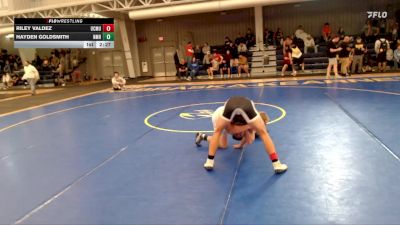 125 lbs Cons. Round 4 - Hayden Goldsmith, New Mexico Highlands vs Riley Valdez, Colorado Mesa University