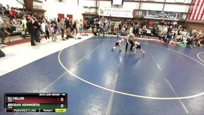 49 lbs Cons. Round 2 - Eli Miller, JWC vs Brogan Ashworth, JWC