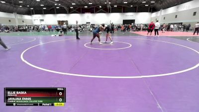 190 lbs Cons. Round 7 - Ellie Baska, Paola HS vs Jayauna Ennis, Conroe Woodlands College Park