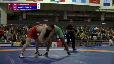 82 kg Semifinal - Tyler Cunningham, USA vs Daniel Gomez, MEX