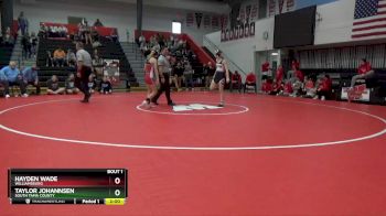 115 lbs Champ. Round 1 - Taylor Johannsen, South Tama County vs Hayden Wade, Williamsburg