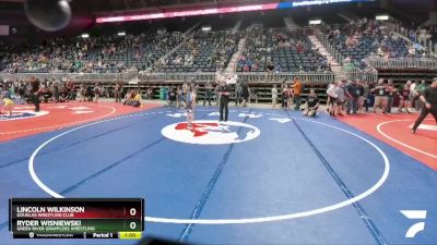 63 lbs Cons. Semi - Ryder Wisniewski, Green River Grapplers Wrestling vs Lincoln Wilkinson, Douglas Wrestling Club