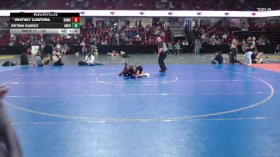 120 lbs Champ. Round 1 - Whitney Cawthra, Rocky Mountain vs Betina Sango, Mountain View