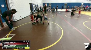 43-45 lbs Quarterfinal - James Johnston, Powell Wrestling Club vs Gabriel Fowler, Cody Wrestling Club