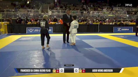 Aiden Wong Anderson vs Francisco Da Cunha Bueno Filho 2025 Pan Kids Jiu-Jitsu IBJJF Championship