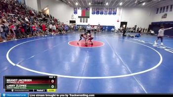 75 lbs Champ. Round 1 - Brandt Jacobsen, McCormick Jr. High vs Larry Zlomke, Gering Middle School