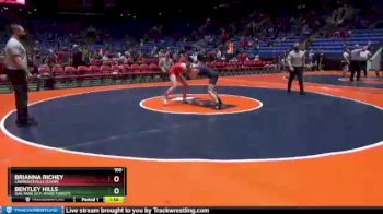 100 lbs Quarterfinal - Brianna Richey, Lawrenceville [Coop] vs Bentley Hills, Oak Park (O.P.-River Forest)