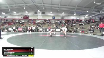 165 lbs Quarterfinal - David Pento, Glenville State vs Bo Perkins, Newberry