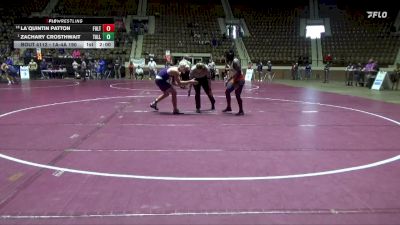 1A-4A 190 Champ. Round 1 - Zachary Crosthwait, Tallassee vs La`quintin Patton, Fultondale