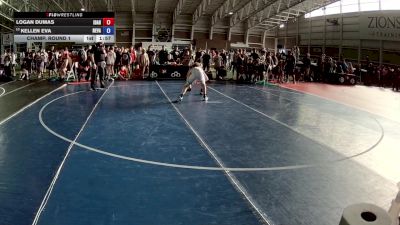 100 lbs Champ. Round 1 - Logan Dumas, Idaho vs Kellen Eva, Nevada