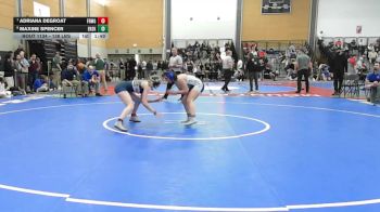 138 lbs Quarterfinal - Adriana DeGroat, Framingham vs Maxine Spencer, Erskine