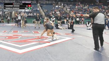 5A - 100 lbs Quarterfinal - Izabella Johnson, Croatan vs Courtney Stough, East Rowan High School