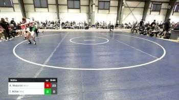 165 lbs Quarterfinal - Andrew Maiorini, Wesleyan vs Tyler Miller, Plymouth
