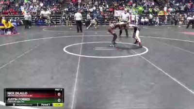 90 lbs Champ. Round 2 - Justin Forbes, Caravan Kids WC vs Nick Dilallo, Arlington Cardinals WC