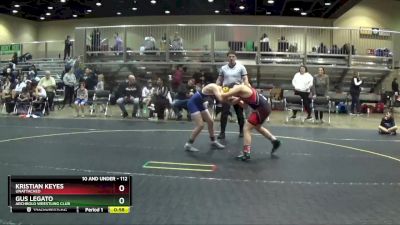 112 lbs Semifinal - Gus Legato, Archbold Wrestling Club vs Kristian Keyes, Unattached