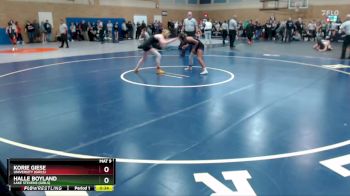 120lbs Cons. Round 6 - Halle Boyland, Lake Stevens (Girls) vs Korie Giese, University (Girls)