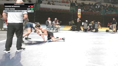 165 lbs Round Of 16 - Cooper Mcmahon, Carolina Forest vs Owen Tatum, Clover